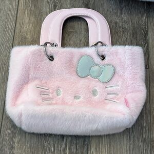 Hello Kitty Pink Plush Tote Bag